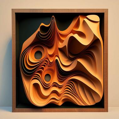 3D model abstract painting (STL)